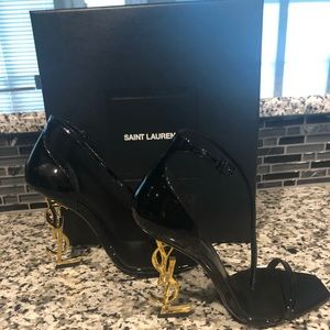 Authentic YSL black heels